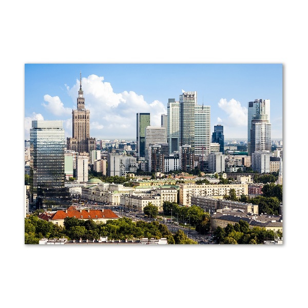 Schilderij glas Warschau, Polen