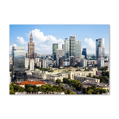 Schilderij glas Warschau, Polen