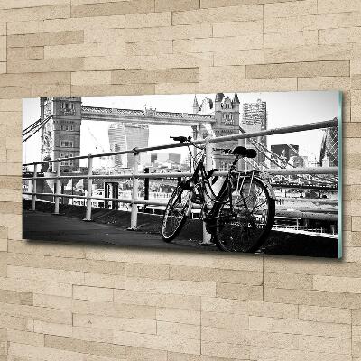 Foto schilderij op glas Fietsen in Londen