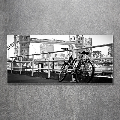 Foto schilderij op glas Fietsen in Londen