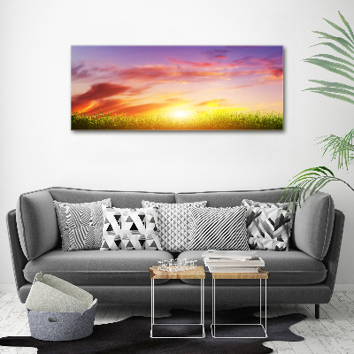 Foto schilderij op glas Zonsondergang