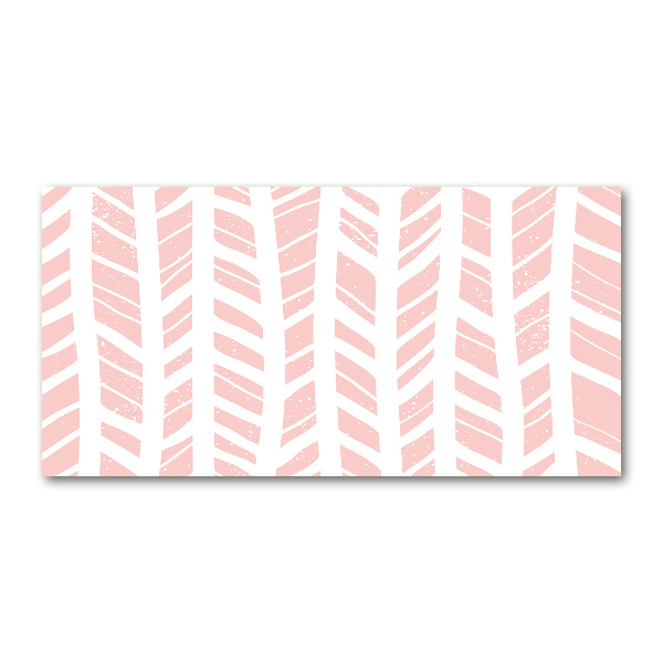 Schilderij glas Visgraatpatroon