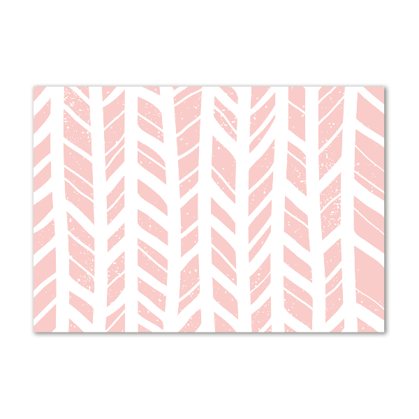 Schilderij glas Visgraatpatroon