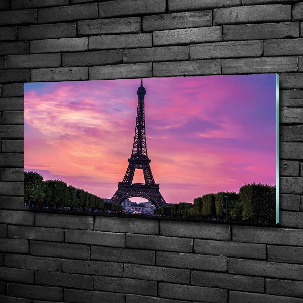 Schilderij op glas Eiffeltoren Parijs