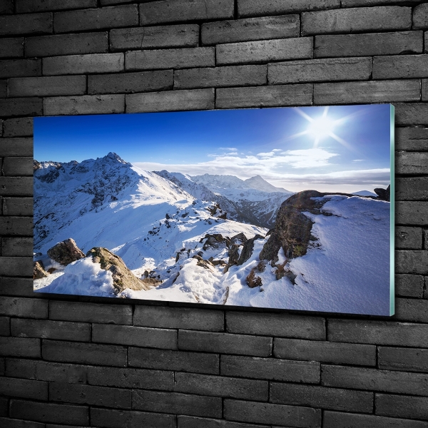 Glazen schilderij Tatra-piek