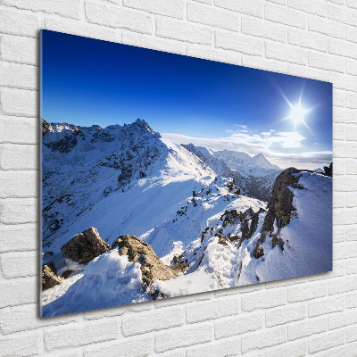 Glazen schilderij Tatra-piek