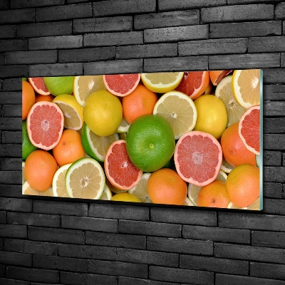 Foto schilderij op glas Citrusvruchten