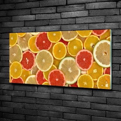 Schilderij op glas Citrusvruchten