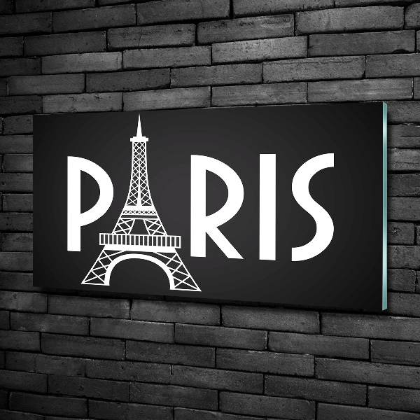 Schilderij op glas Parijs