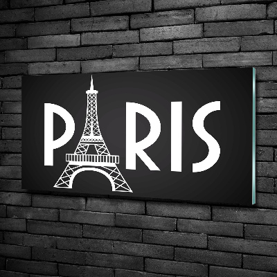 Schilderij op glas Parijs