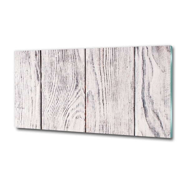 Foto schilderij op glas Houten muur