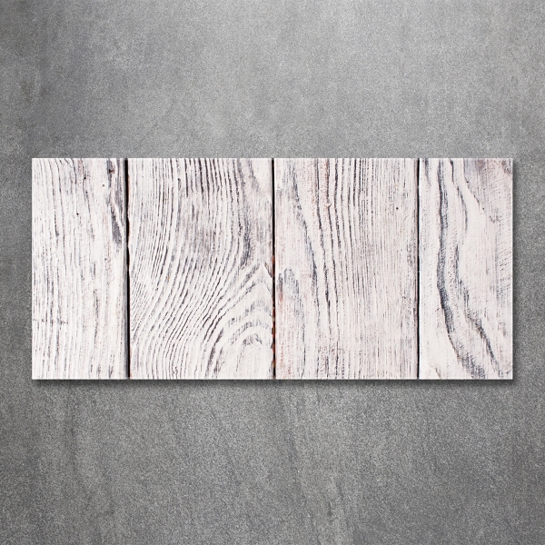 Foto schilderij op glas Houten muur