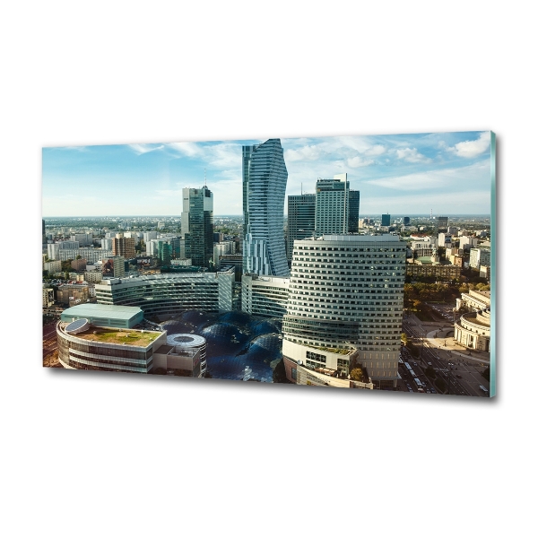 Schilderij glas Warschau, Polen