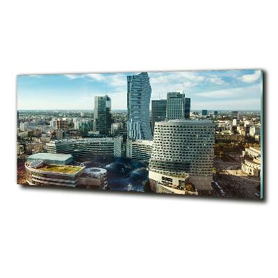 Schilderij glas Warschau, Polen