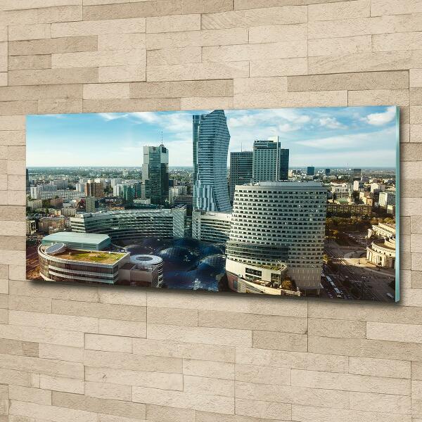 Schilderij glas Warschau, Polen