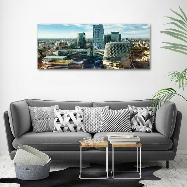 Schilderij glas Warschau, Polen