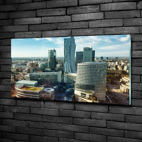 Schilderij glas Warschau, Polen