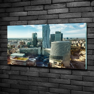 Schilderij glas Warschau, Polen