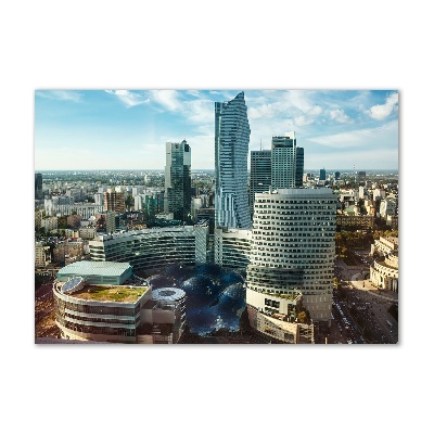 Schilderij glas Warschau, Polen