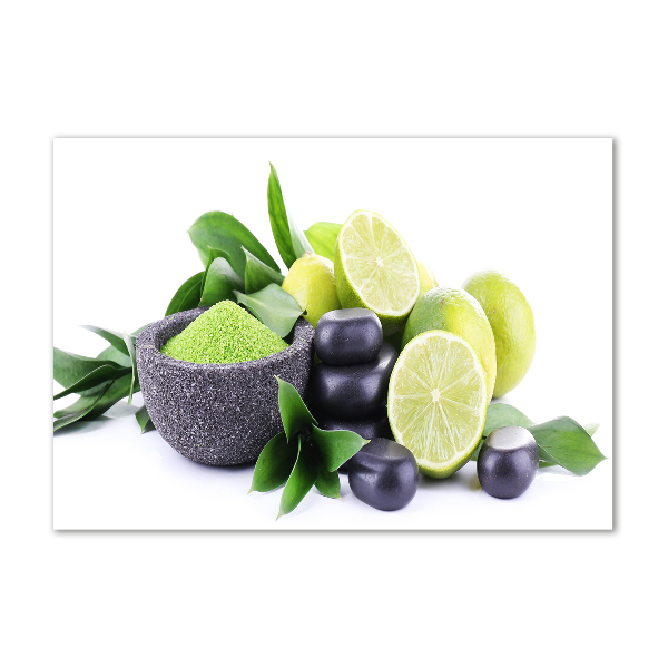 Glazen schilderij Kalk en stenen