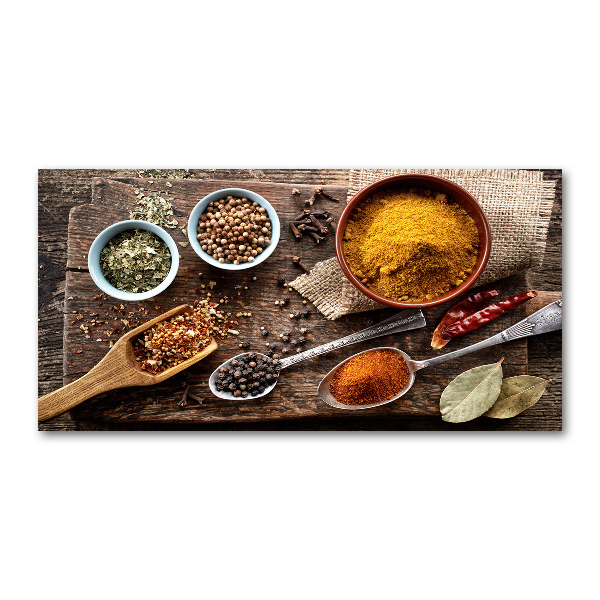 Foto schilderij op glas Specerijenmengsel