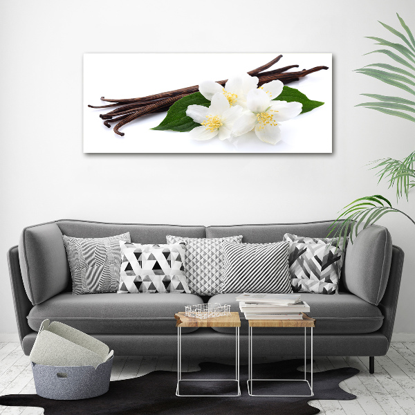 Foto schilderij op glas Jasmijn en vanille