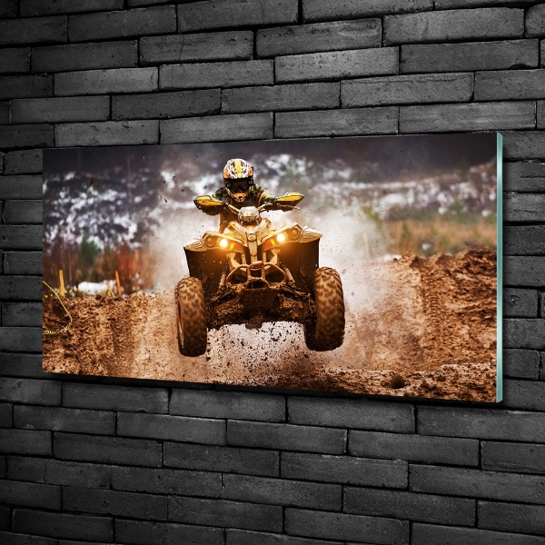 Schilderij glas Quad