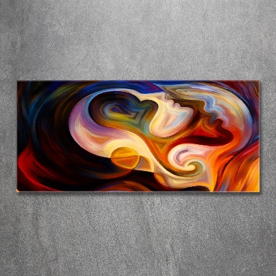 Schilderij glas Abstractie