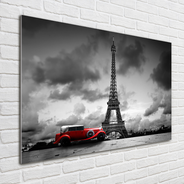 Schilderij op glas Eiffeltoren Parijs