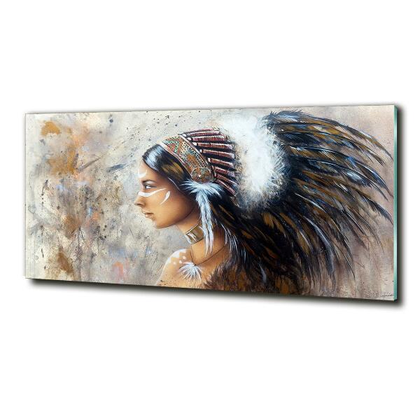 Schilderij op glas Indiase vrouw