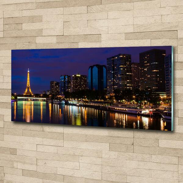 Foto schilderij op glas Parijs bij nacht