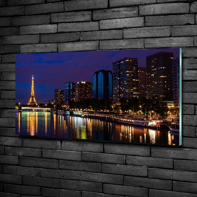 Foto schilderij op glas Parijs bij nacht