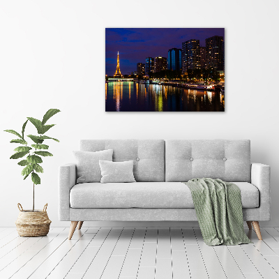 Foto schilderij op glas Parijs bij nacht