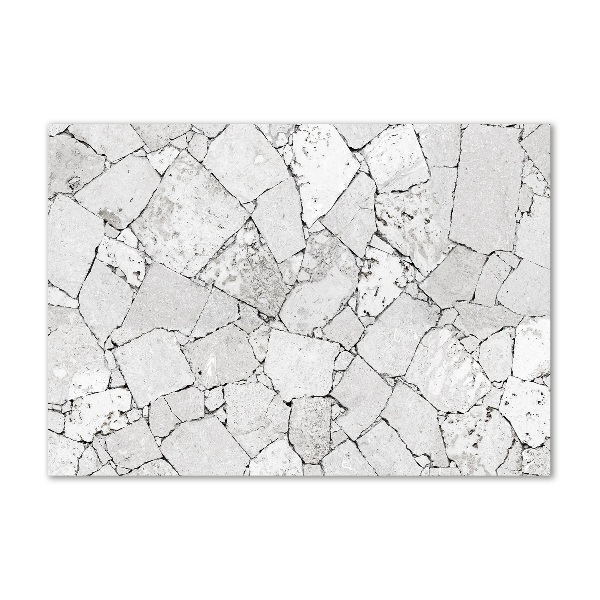 Schilderij glas Stenen muur