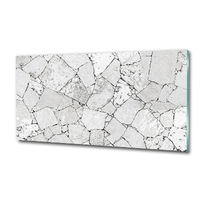 Schilderij glas Stenen muur