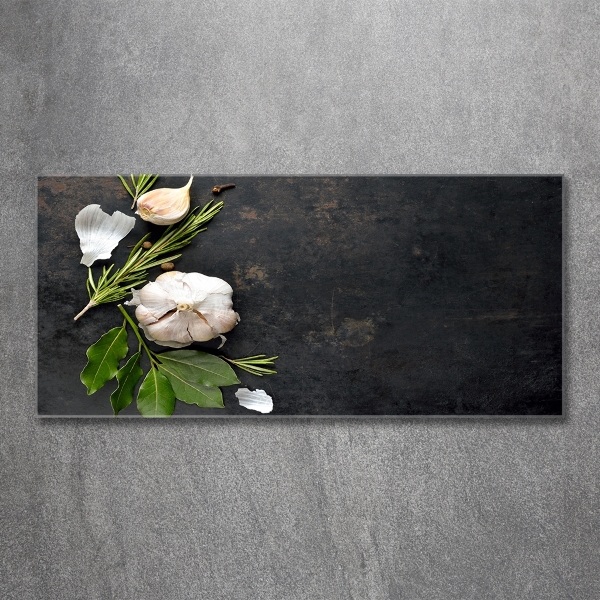 Glazen schilderij Knoflook