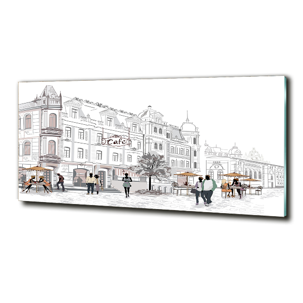 Foto schilderij op glas Oude Stad