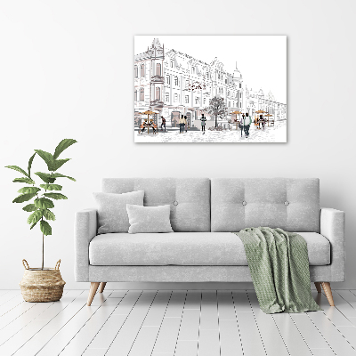 Foto schilderij op glas Oude Stad