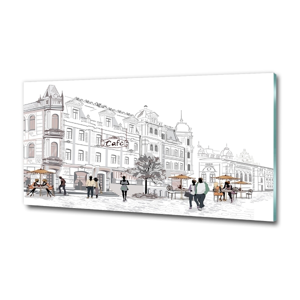 Foto schilderij op glas Oude Stad