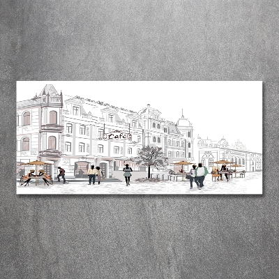 Foto schilderij op glas Oude Stad