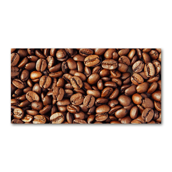 Schilderij glas Koffiebonen
