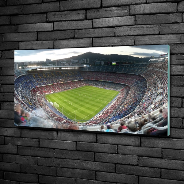 Schilderij glas Barcelona stadion