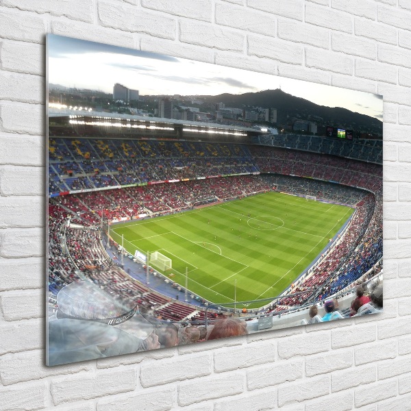 Schilderij glas Barcelona stadion