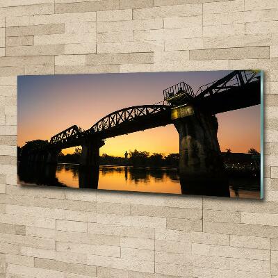 Schilderij op glas Brug in Thailand
