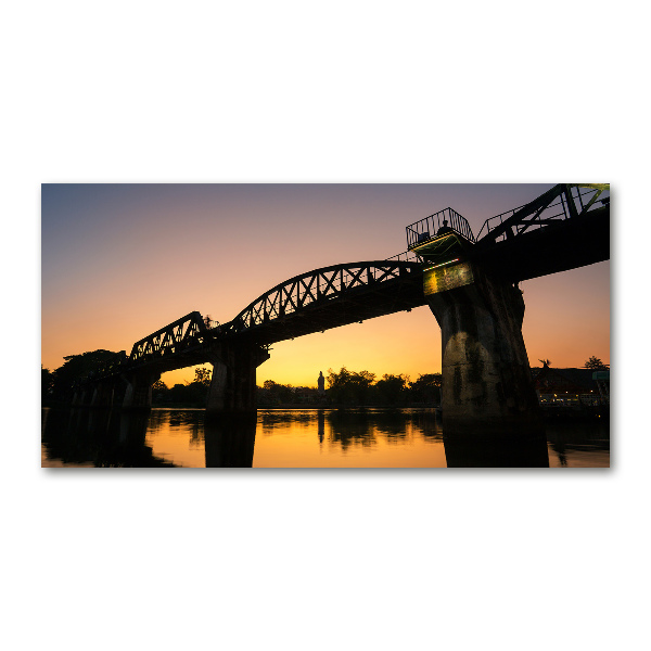 Schilderij op glas Brug in Thailand