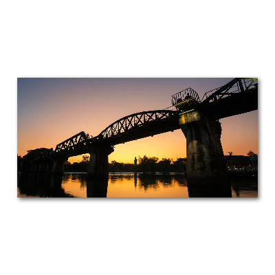 Schilderij op glas Brug in Thailand