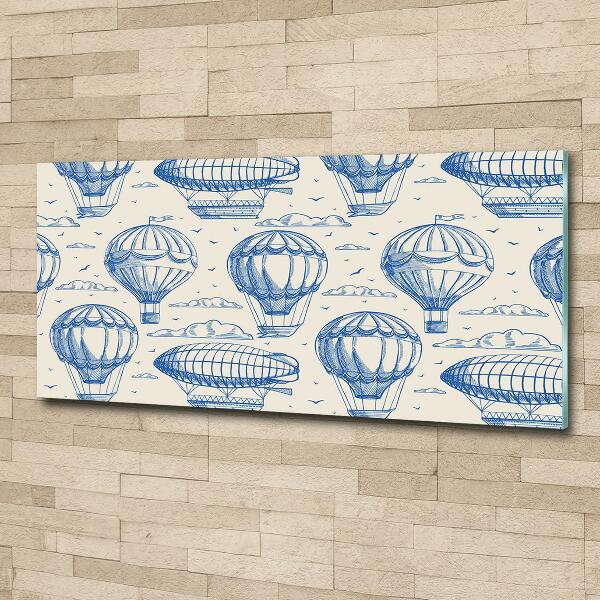 Foto schilderij op glas Ballonnen en luchtschepen