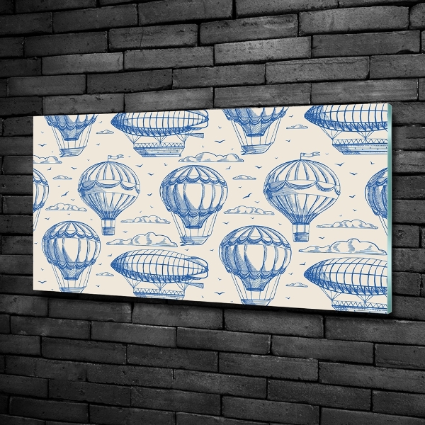 Foto schilderij op glas Ballonnen en luchtschepen