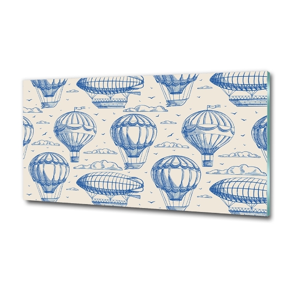 Foto schilderij op glas Ballonnen en luchtschepen