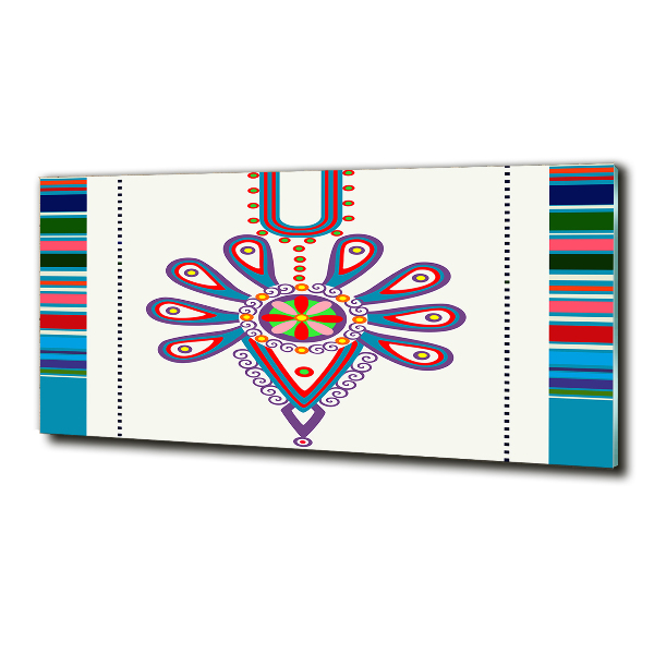 Foto schilderij op glas Pools volkspatroon